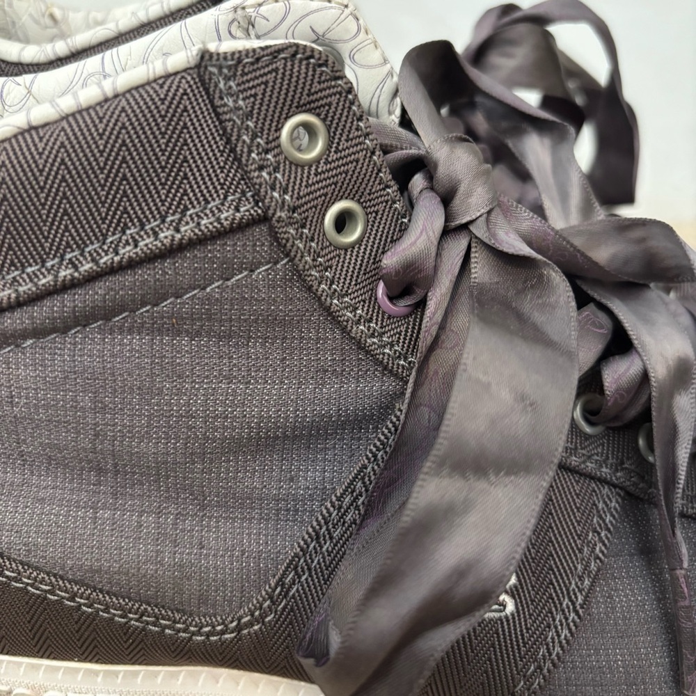 Lacoste High-Top Sneakers in Dark Purple Gray - size 7​​ - Picture 8 of 8